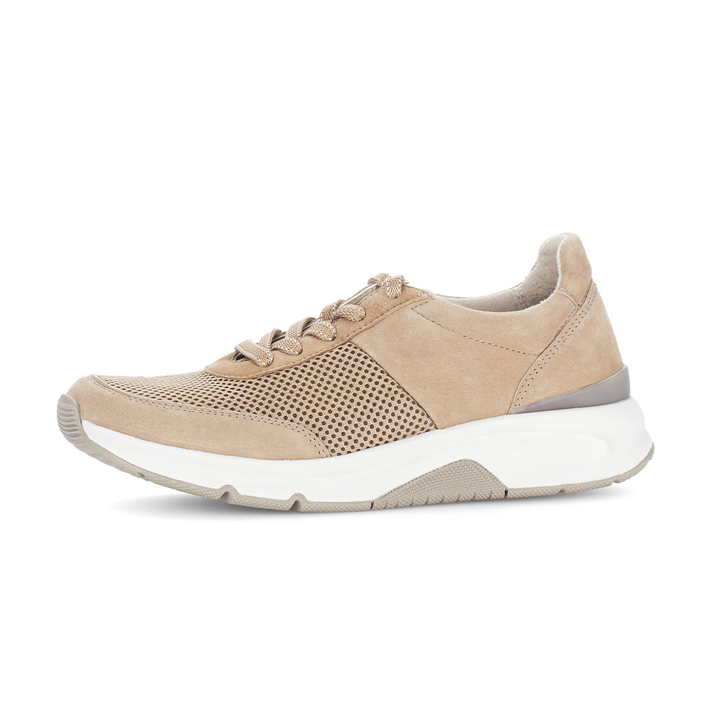 Gabor rollingsoft Sneaker in Sand - Seitenansicht