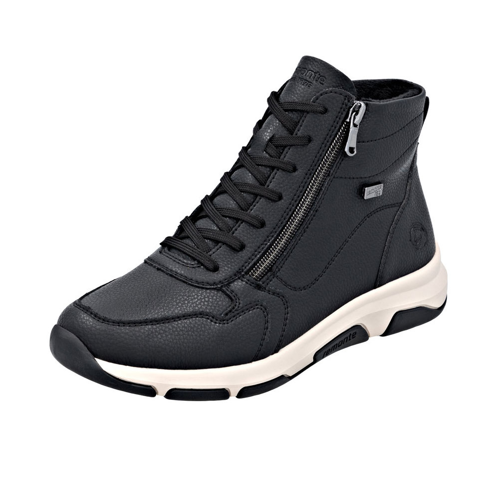 Remonte Schnürstiefel in Schwarz