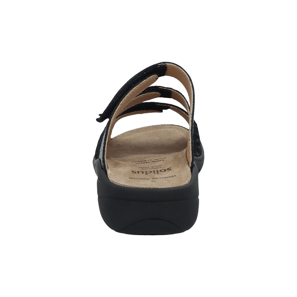 Solidus Pantolette Wellness Spezial Schwarz