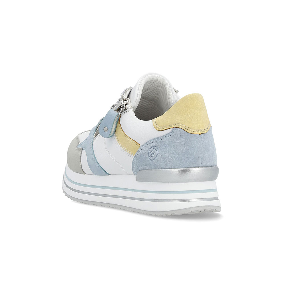 Remonte Damen Sneaker Pastell-Multicolor schräg von hinten