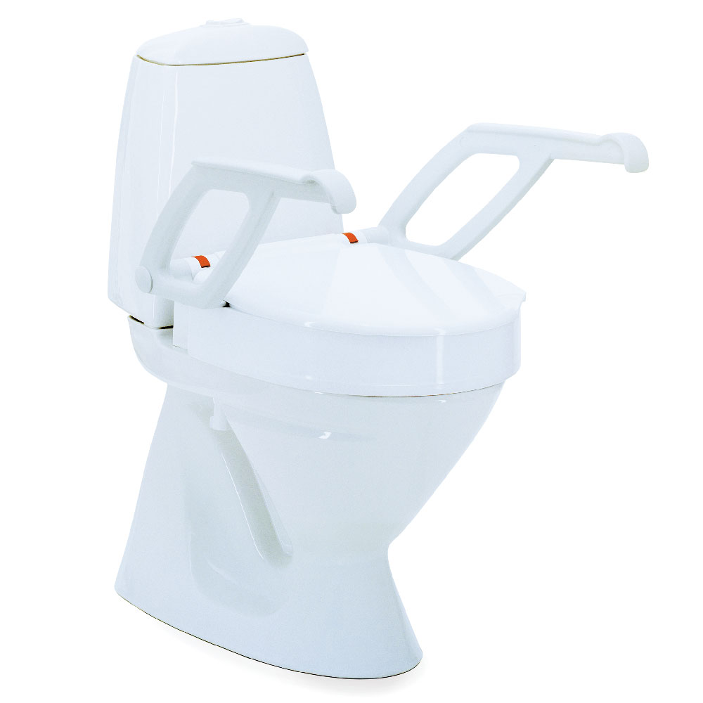 Invacare AQUATEC 90000 Toilettensitzerhöhung, in 3 Sitzhöhen bestellbar, Farbe: Weiß