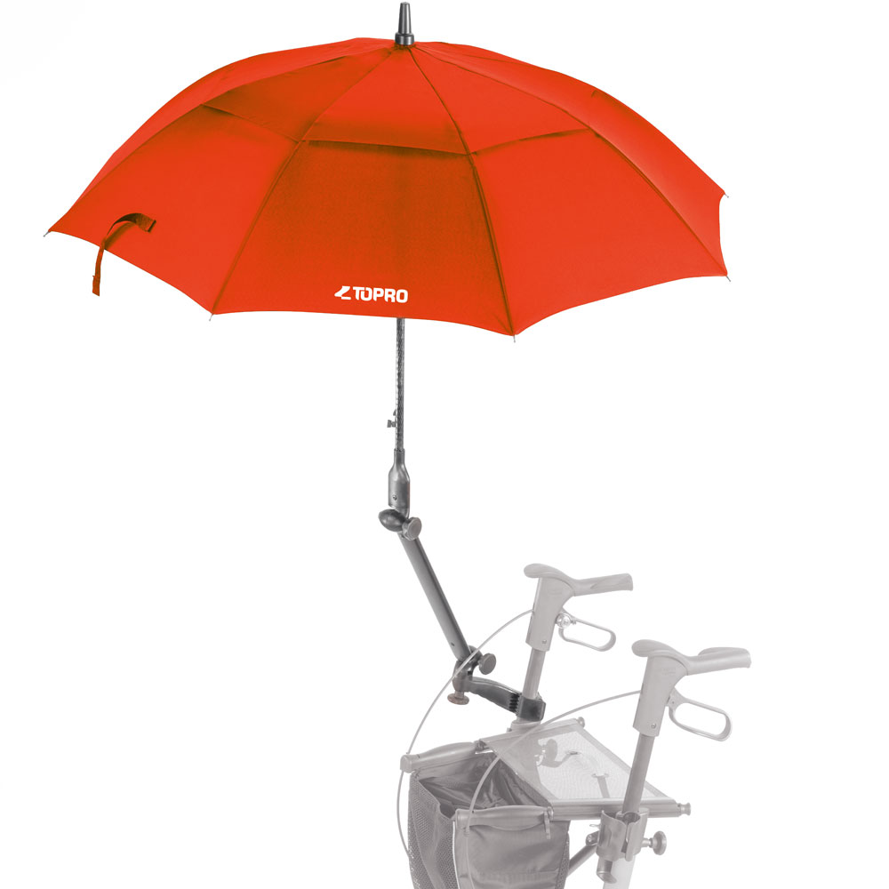 Schirm mit Multifunktionsarm für TOPRO Troja Classic in rot