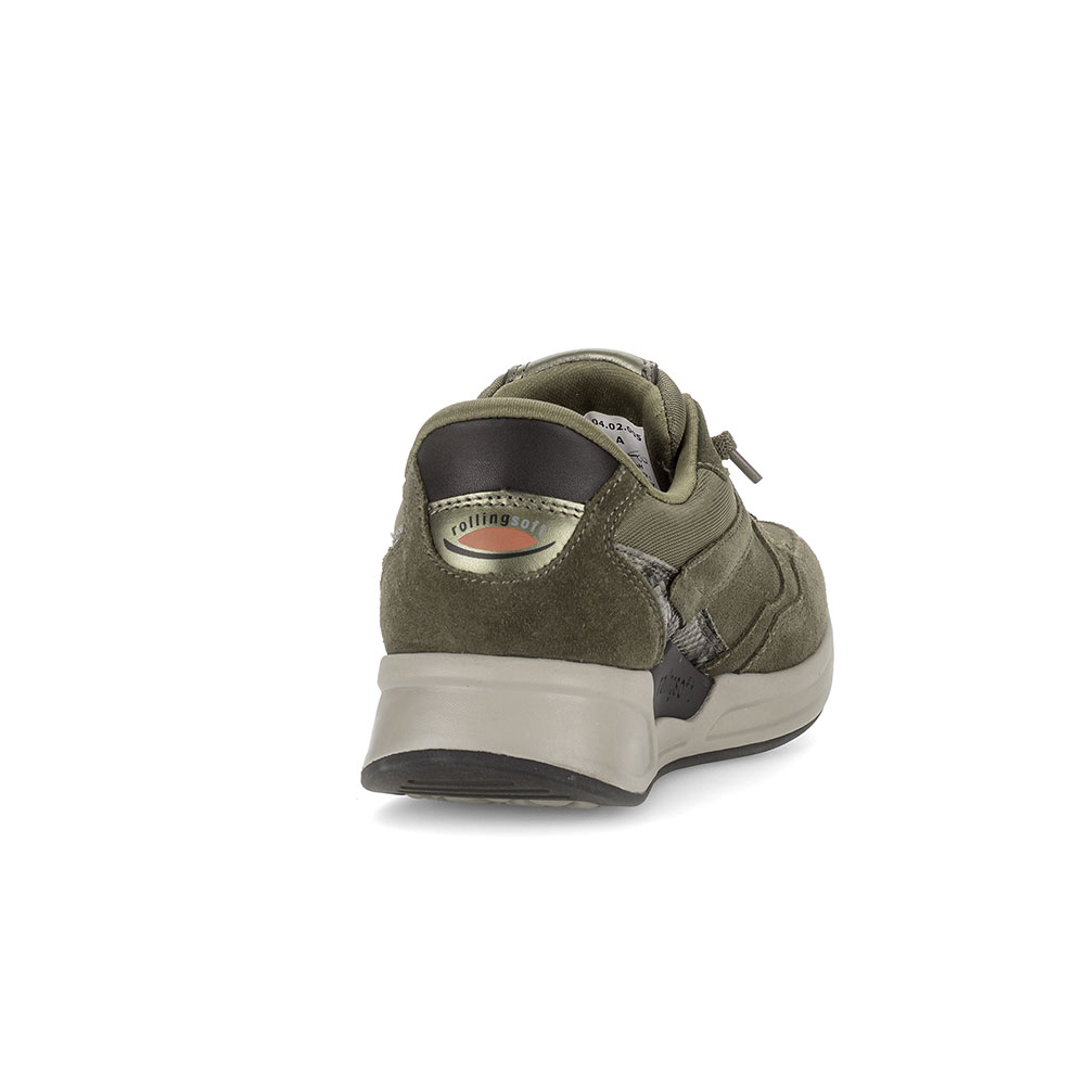 Gabor rollingsoft Sneaker in Dunkelgrün - Rückseite