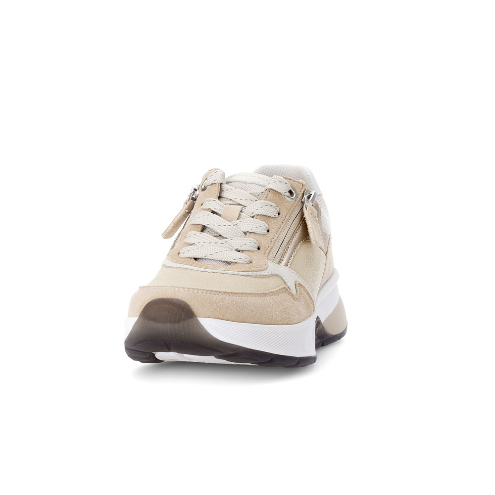 Gabor Rollingsoft Sneaker Leinen/Puder - front