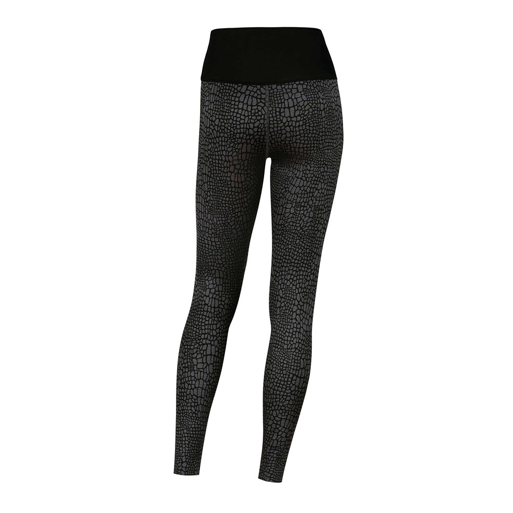 Anita active Sport Tights Massage Anthrazit mit Animal Print Rueckseite