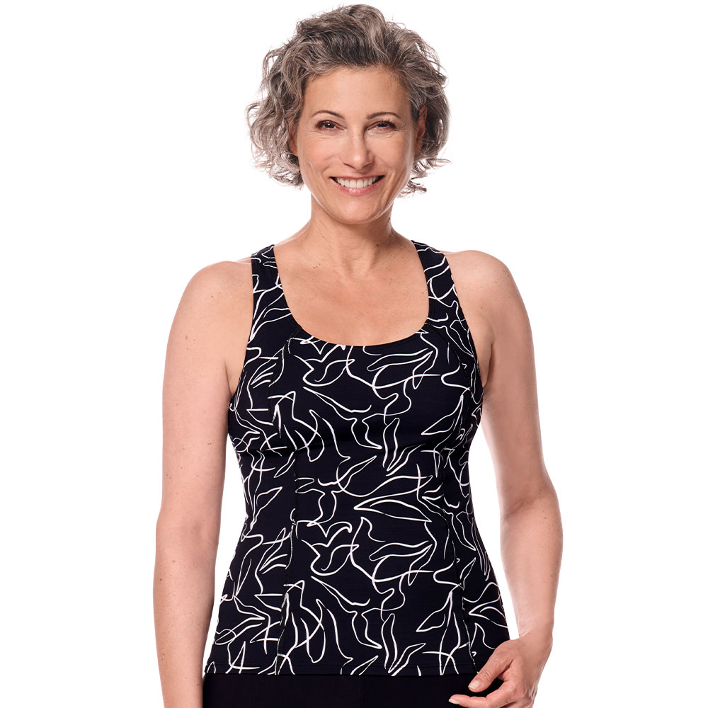 Amoena Prothesen-Tankini-Top Lagos in Schwarz - Model