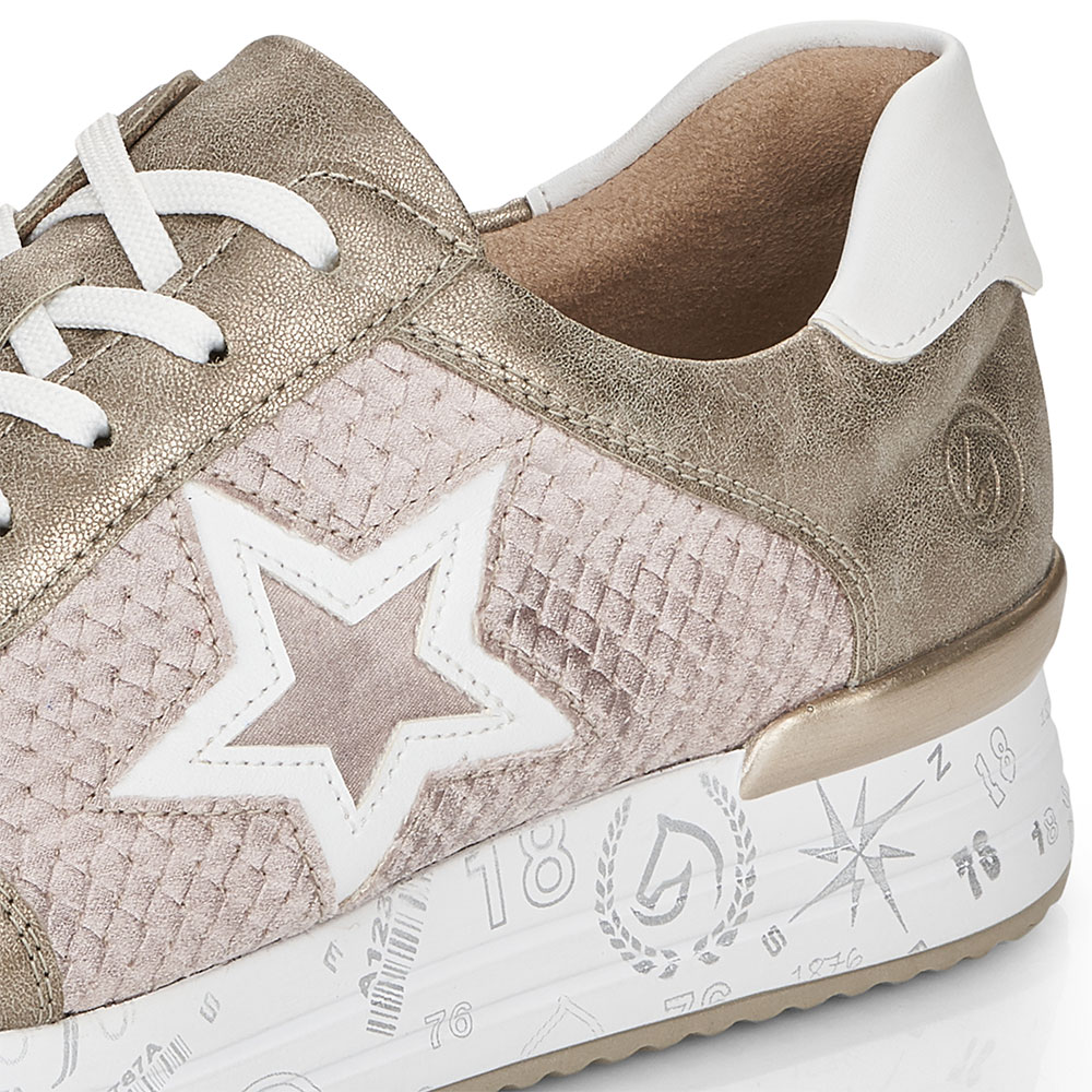 Remonte Sneaker Metallic Star D1304 - Detail