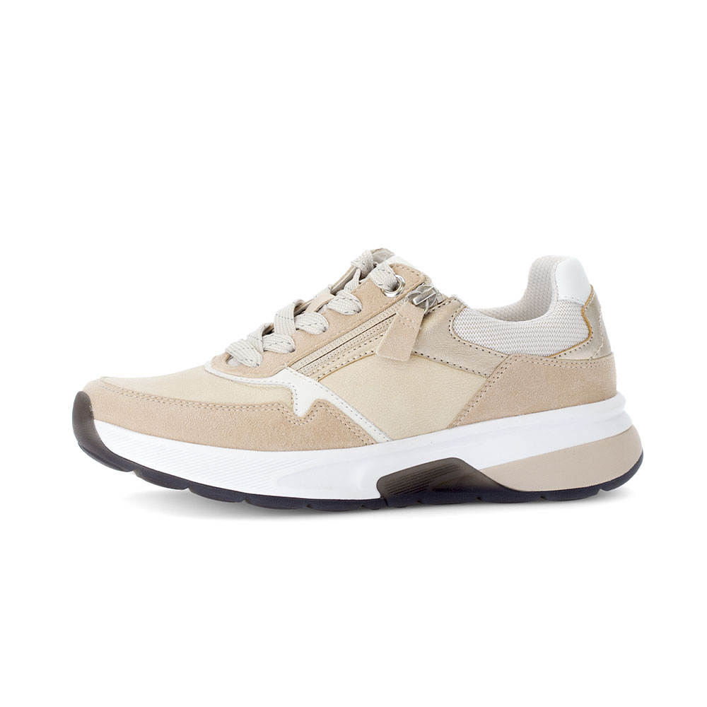 Gabor Rollingsoft Sneaker Leinen/Puder - Außenseite