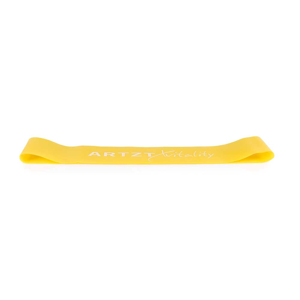 gelb-leicht| ARTZT vitality Rubber Band in Gelb mit leichter Bandstärke