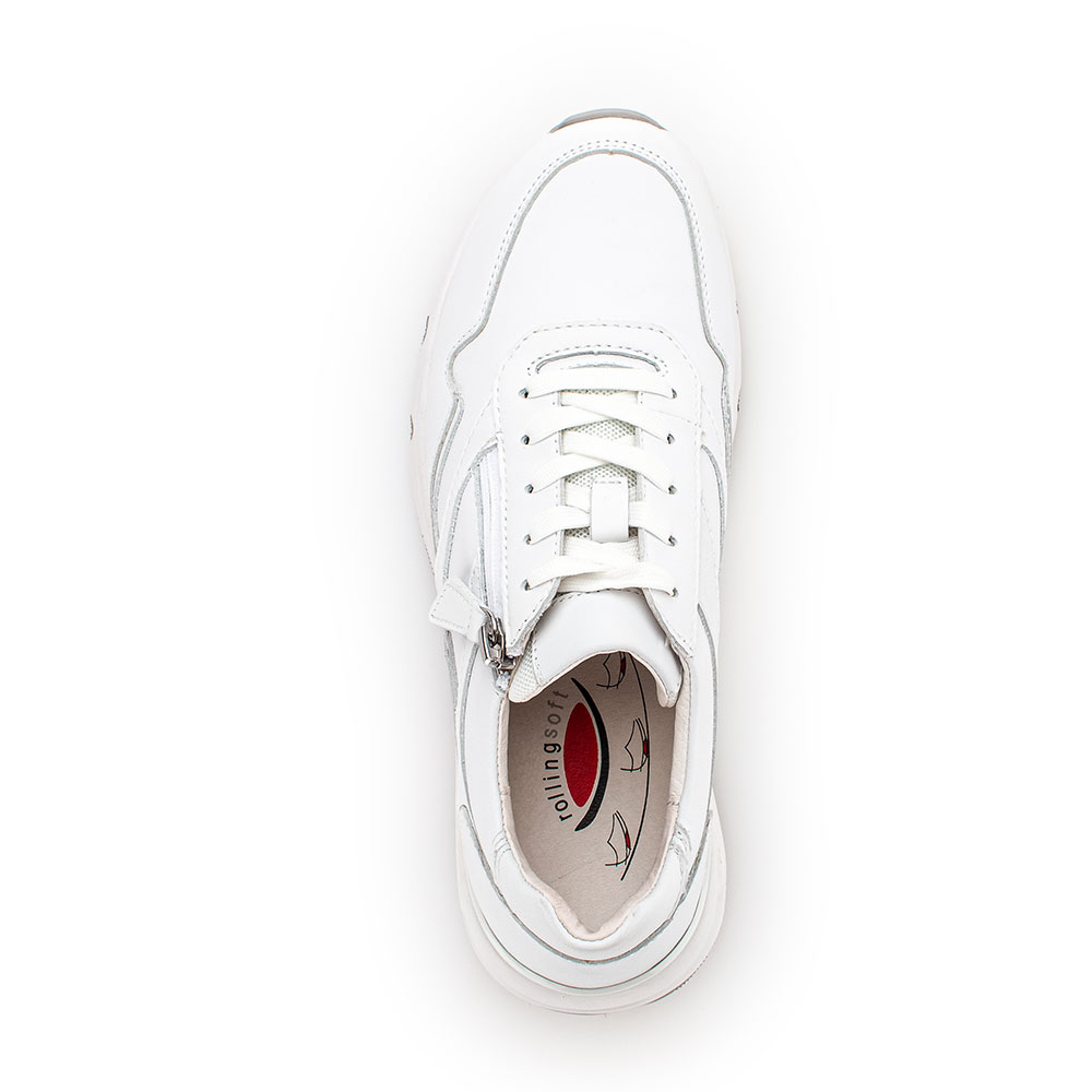 Gabor Rollingsoft Sneaker in Weiß - Oben