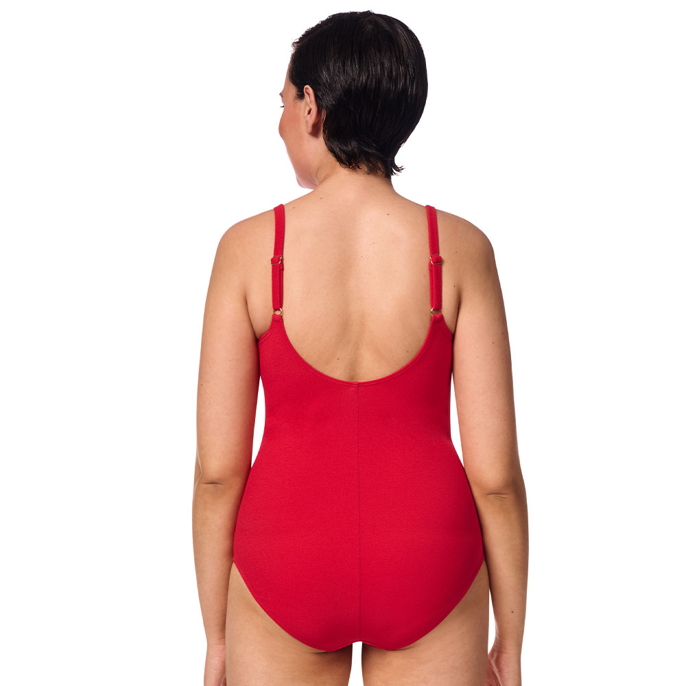 Amoena Badeanzug Chile OP in Rot - Model Rückseite