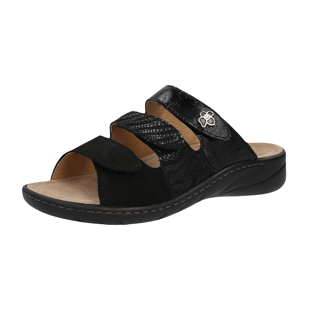 Solidus Pantolette Wellness Spezial in Schwarz