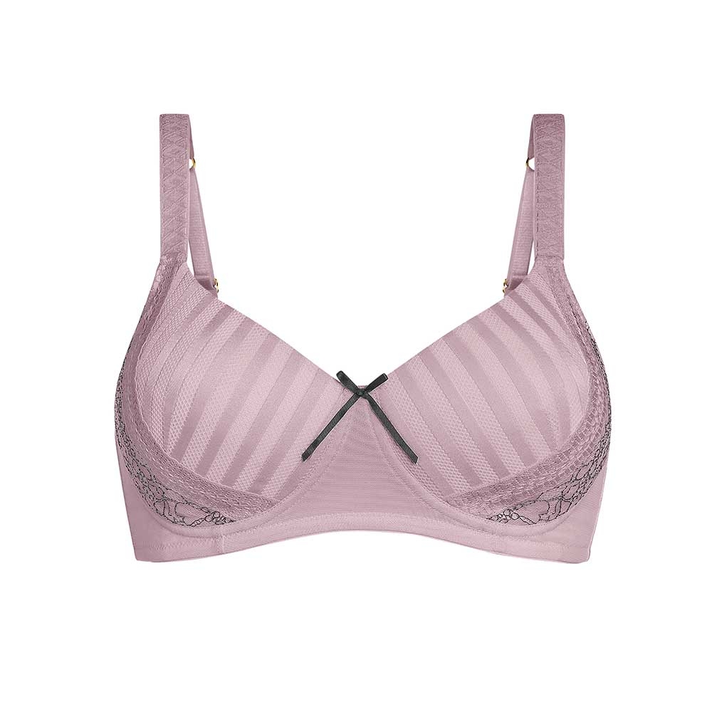 violett| Mauvefarbener Amoena Prothesen BH Evelina SPB mit gepolsterten Schalen