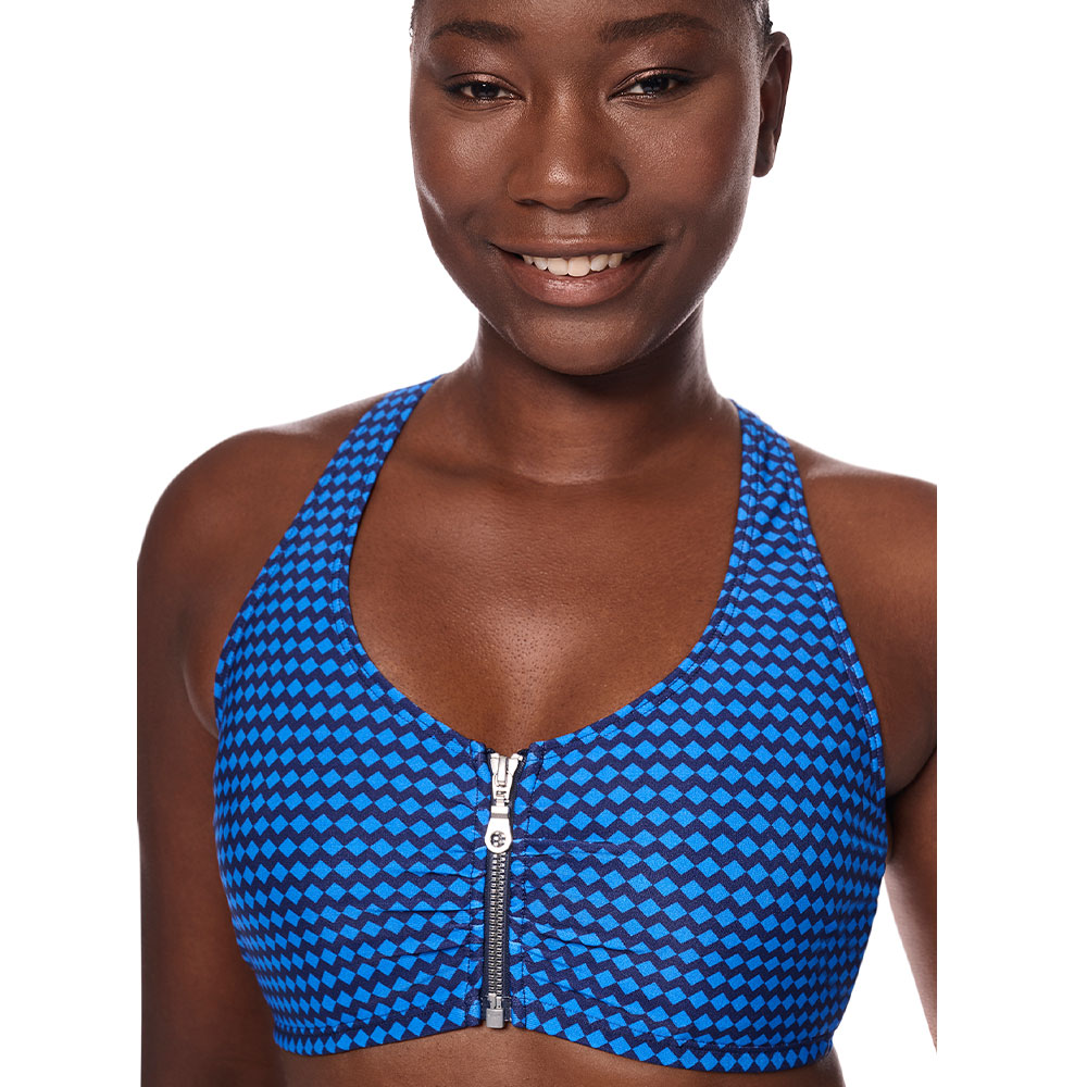 Amoena Prothesen-Bikinitop Padua SB in Blau/Dunkelblau - Model Detail