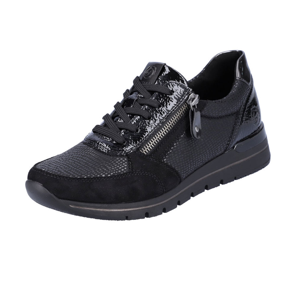 Remonte Damen-Schnürschuh R6700-02 in Schwarz