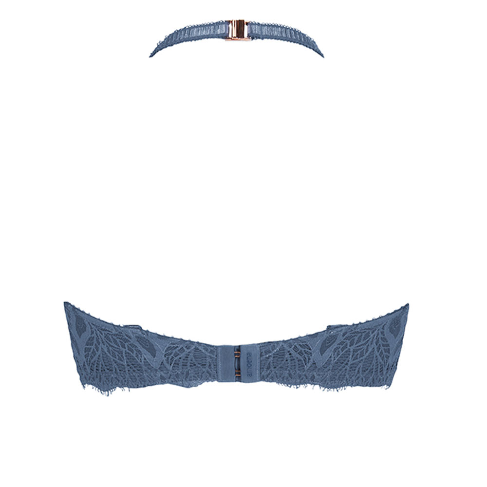 Amoena Prothesen-BH Alassia SBP in Indigo Blue - Rückseite Neckholder