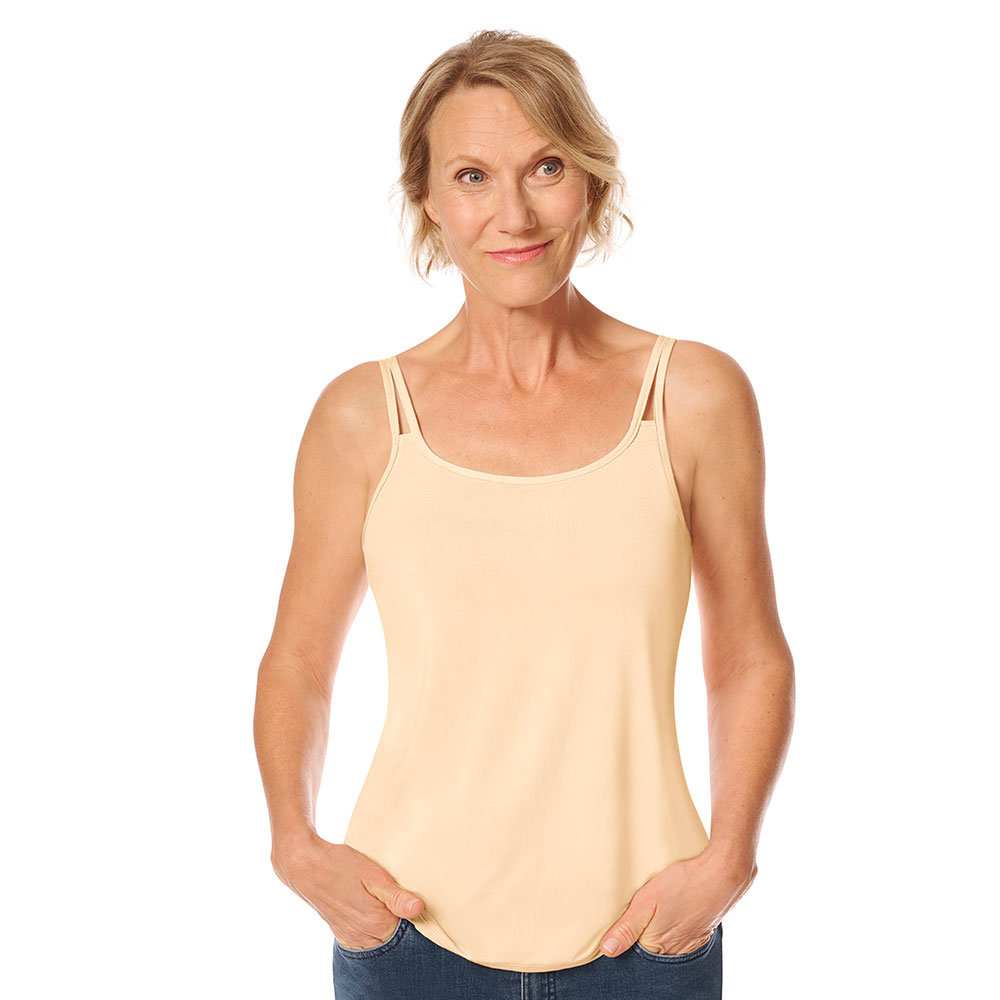Amoena Valletta Top in Sand - Model
