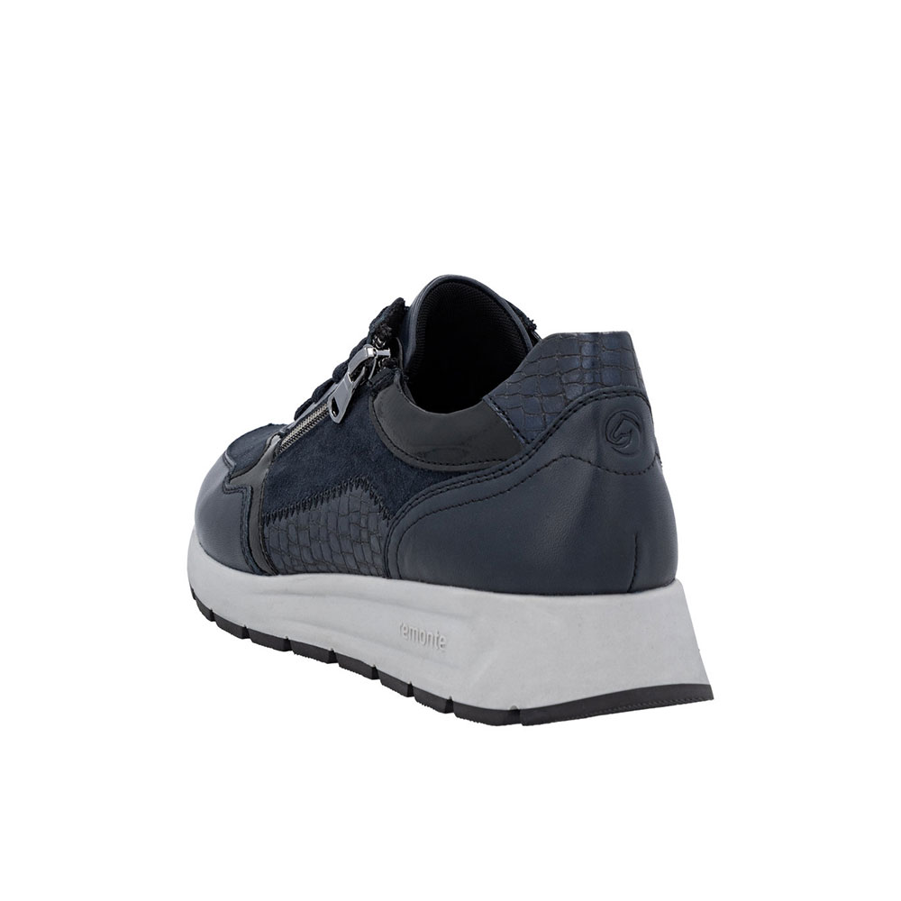 Remonte Sneaker Dunkelblau Ferse von hinten