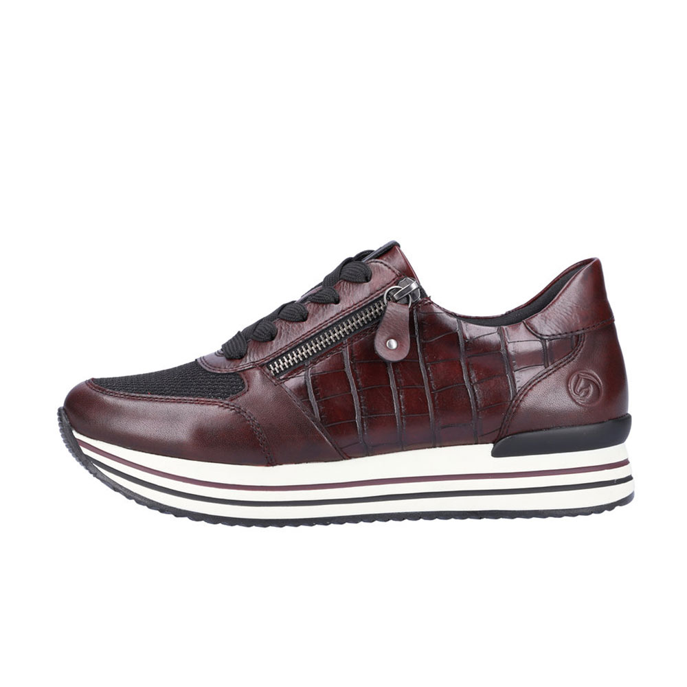 Remonte Sneaker D1300-35 in Weinrot - Seite