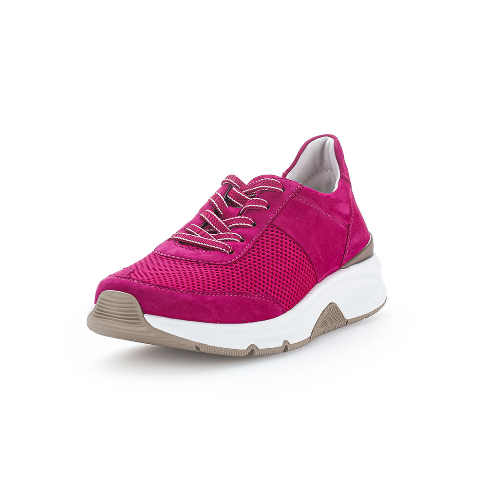 Gabor Rollingsoft Sneaker in Pink - Front
