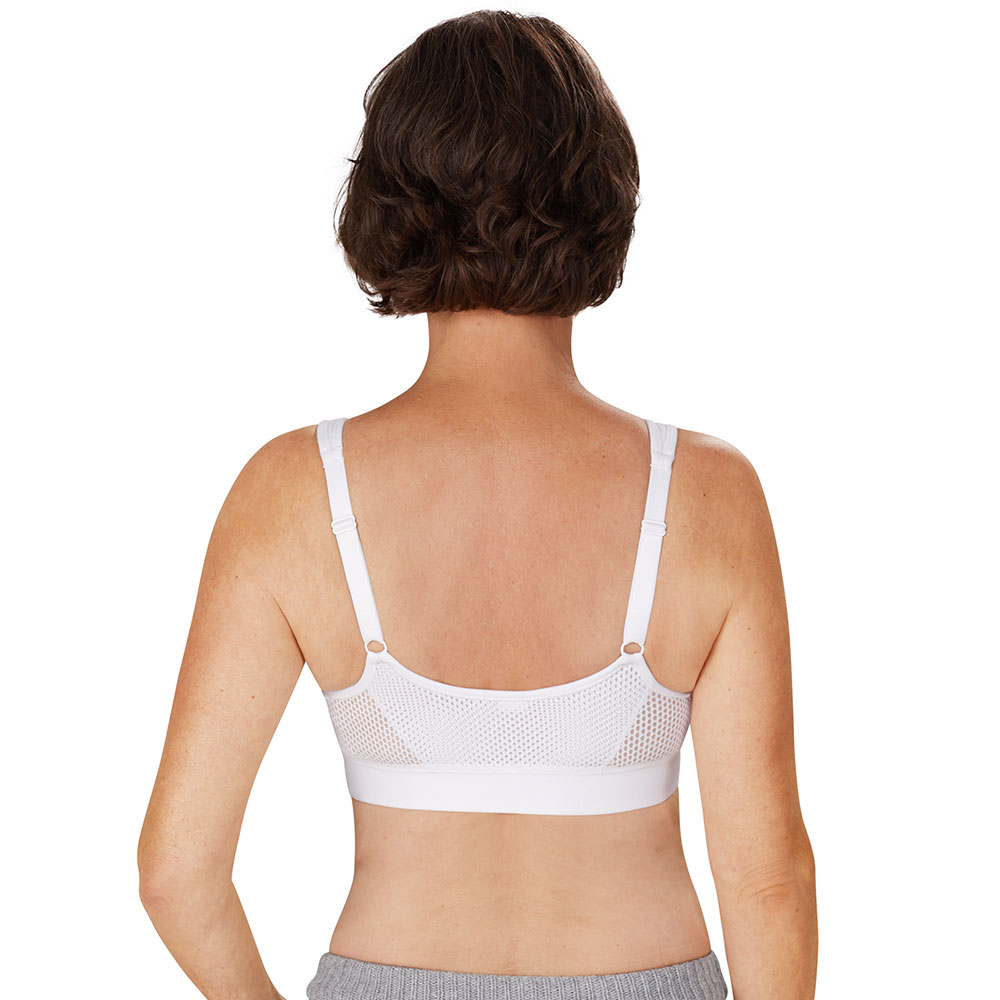 Amoena Post-OP-BH Ester in Weiß - Model Rückseite