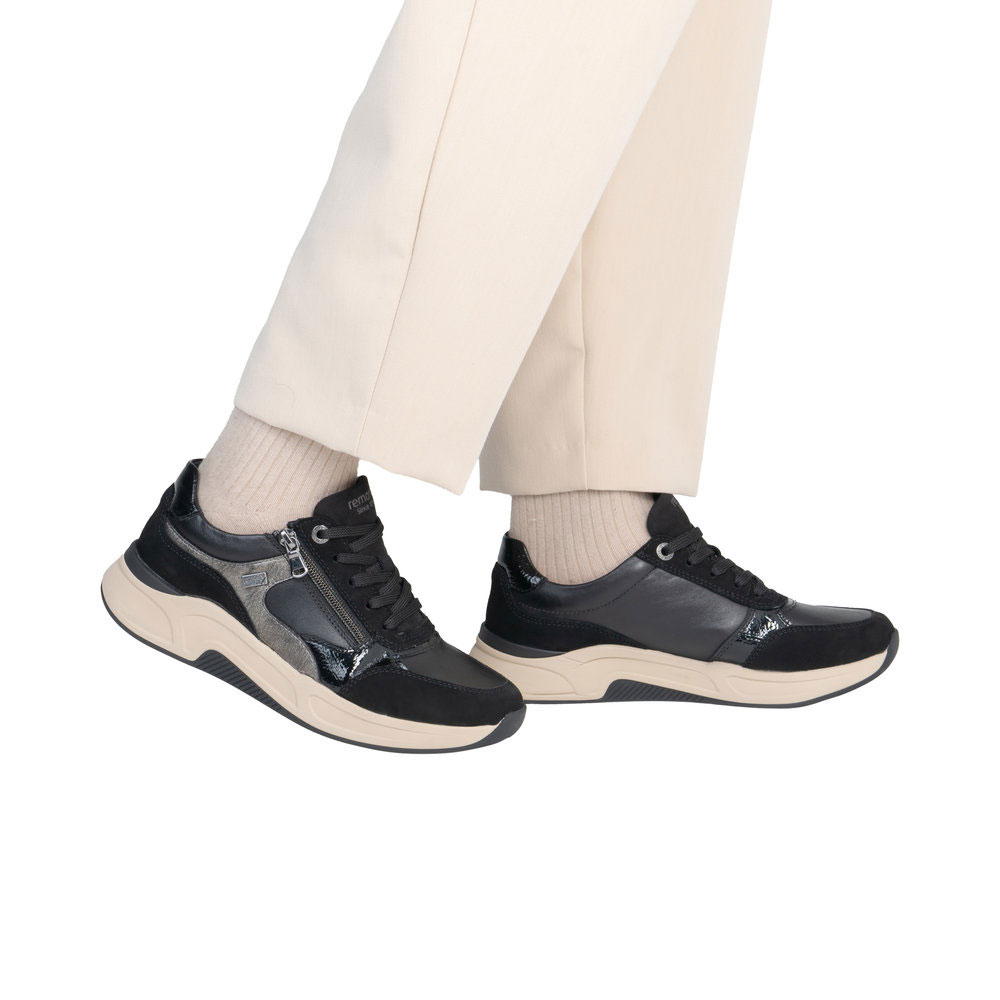 Remonte Damen-Sneaker in Schwarz Kombi - Model
