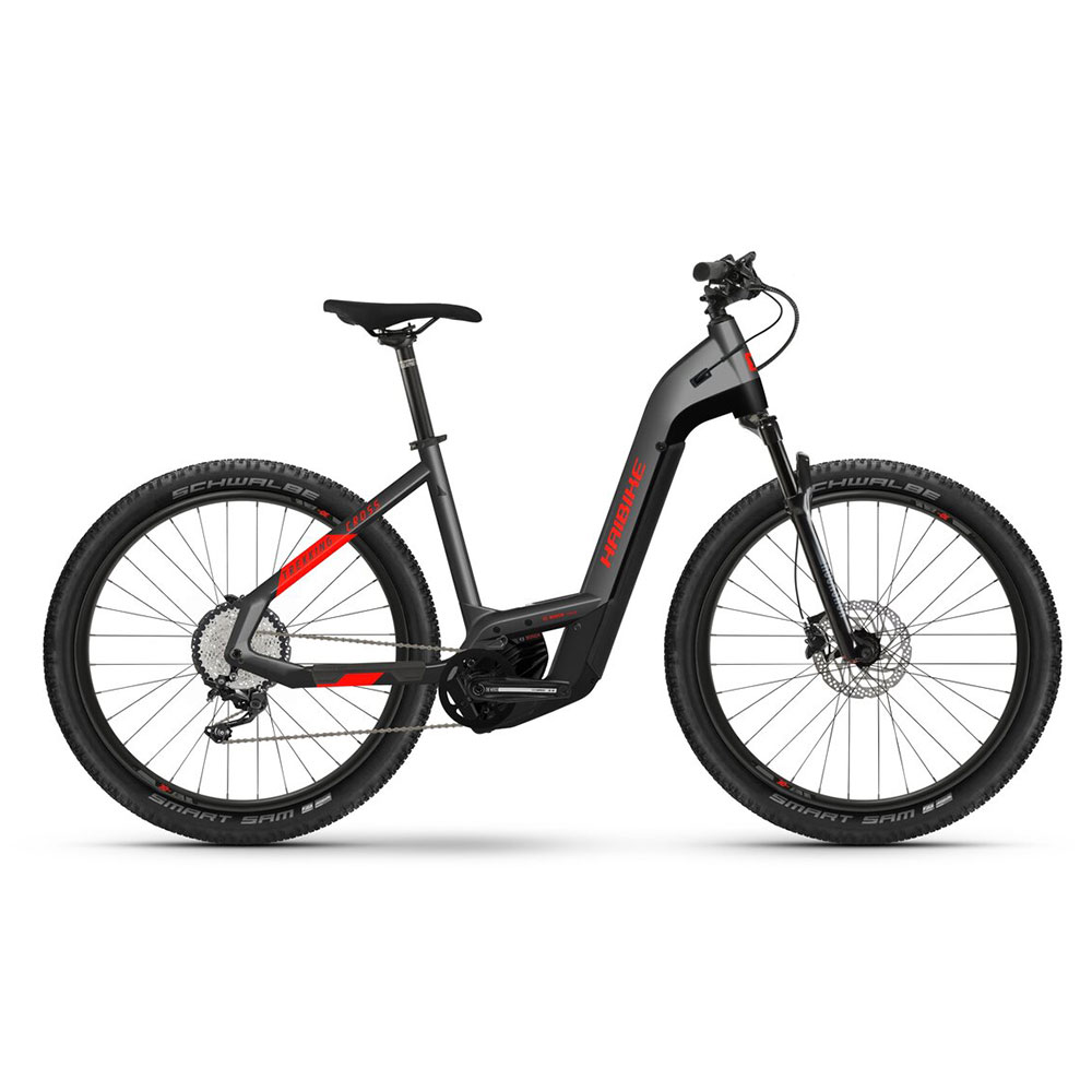 Haibike E-Bike Trekking Cross 9 Low Anthrazit/Rot