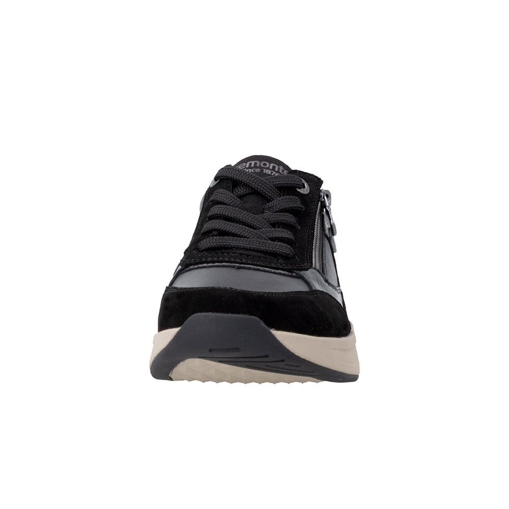Remonte Damen-Sneaker in Schwarz Kombi - Front