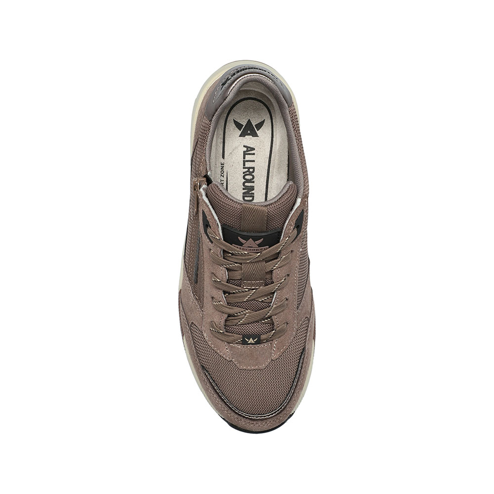Allrounder Sneaker Venice in Braun mit praktischem Wechselfußbett
