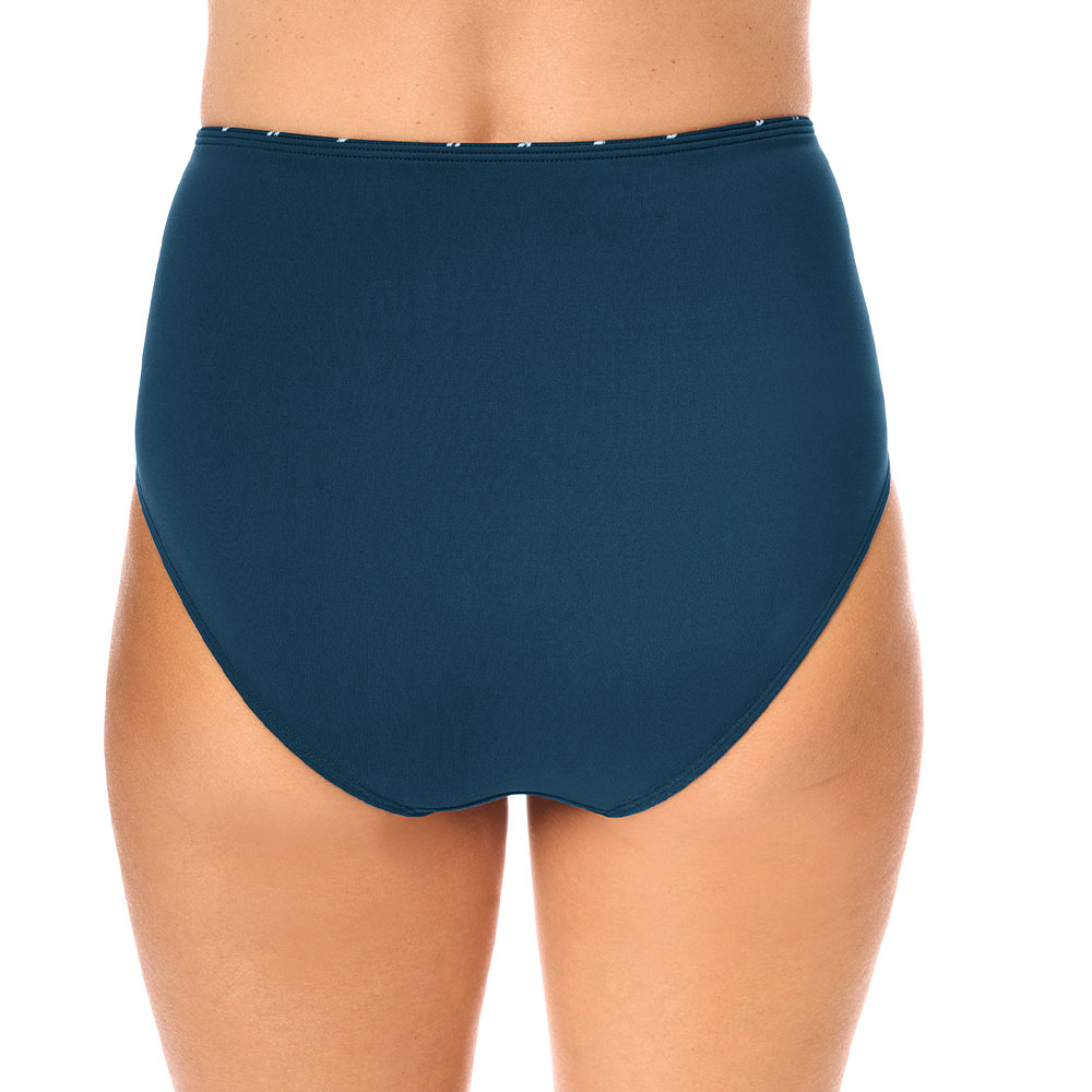 Bikinihose Damen High Waist - Retro Bauchweg Badehose Mit Rüschen