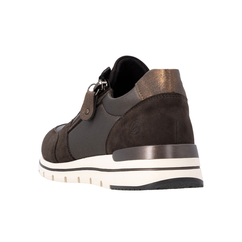 Remonte Damensneaker in Braun - Ferse
