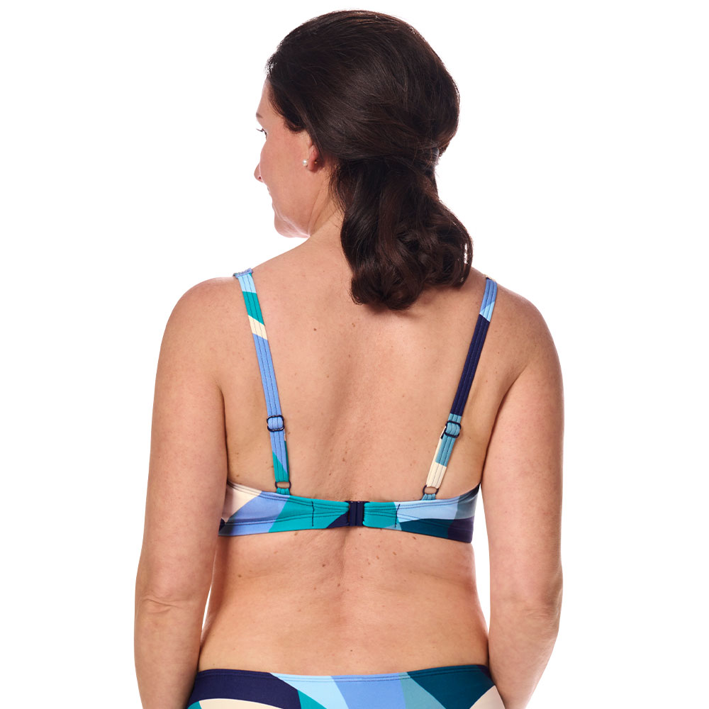 Amoena Bikinitop Lisbon SB in Jade/Multi - Model Rückseite