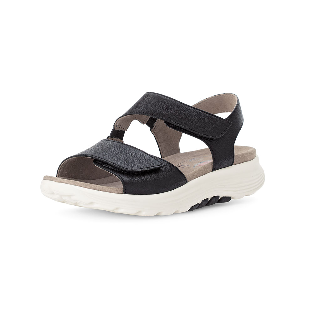 Gabor Rollingsoft Sandale in Schwarz - Front