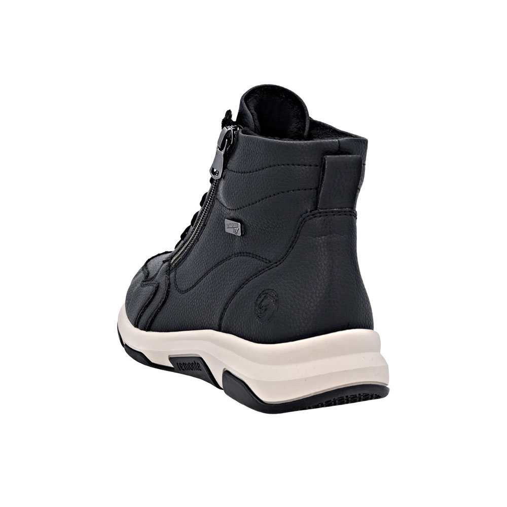 Remonte Schnürstiefel in Schwarz - Ferse
