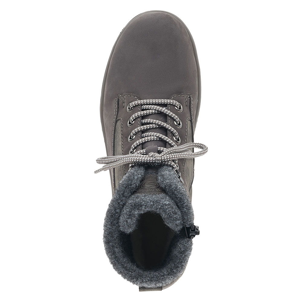 Remonte Schnürstiefel Grau gefüttert von oben