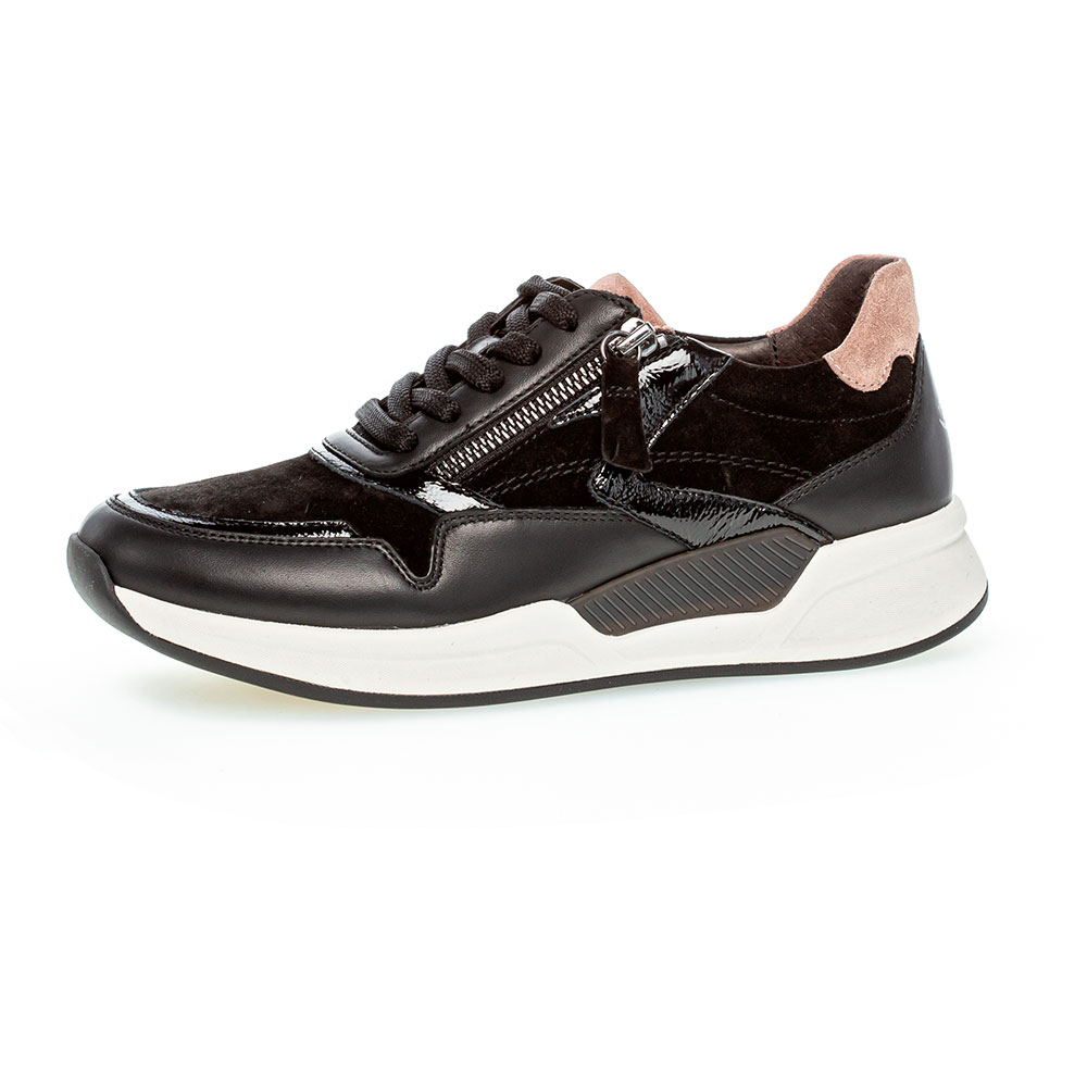 Gabor rollingsoft Sneaker 96.957.47 in Schwarz und Rosa
