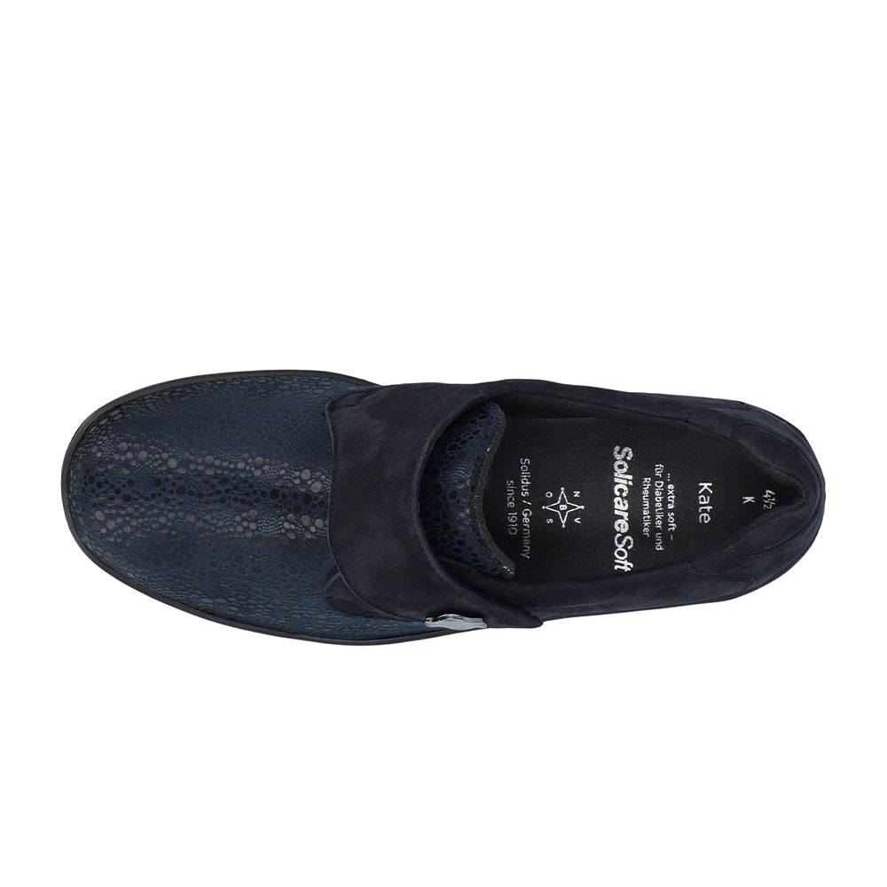 Solidus Damen-Halbschuh Kate in Night Blue - Oben