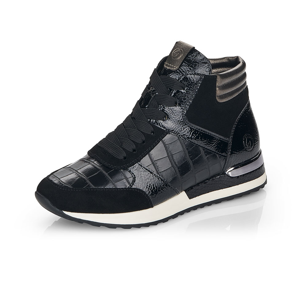 Remonte High-Top Sneaker in Schwarz