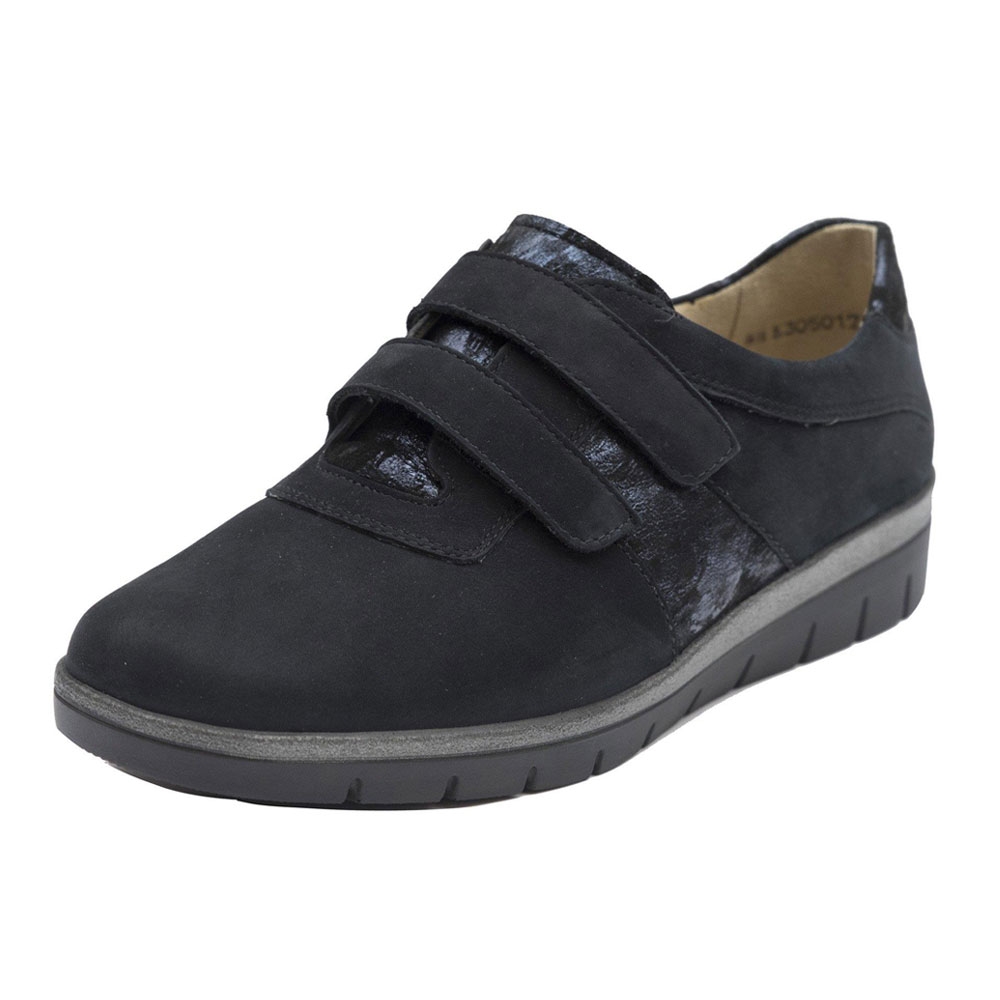 Blau | Solidus Halbschuh Kyra Nightblue, sehr bequeme Damenhalbschuhe