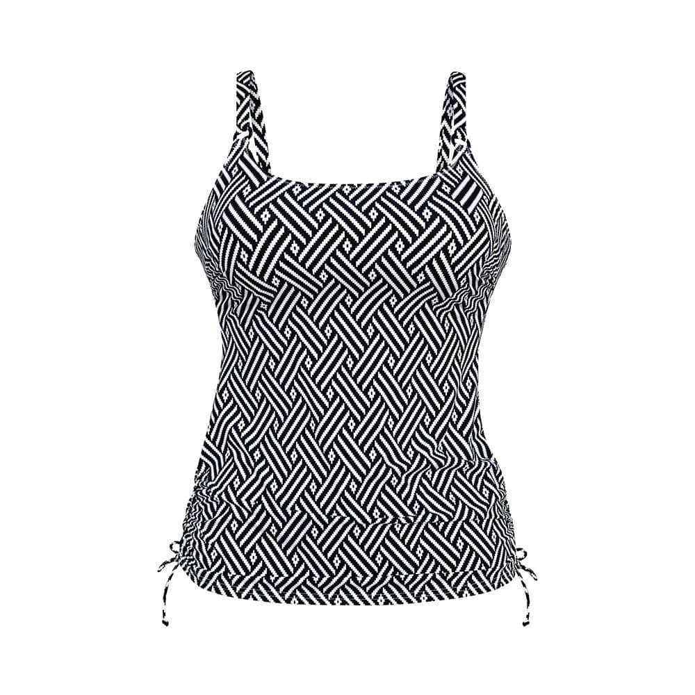 Anita care Tankini-Top Geometric Tile Freisteller schwarz-weiß