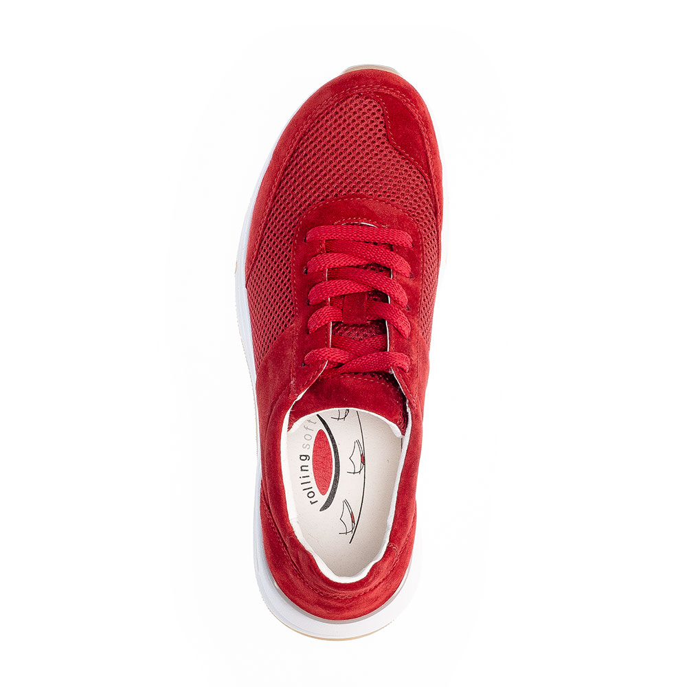Gabor Rollingsoft Sneaker in Rot - oben