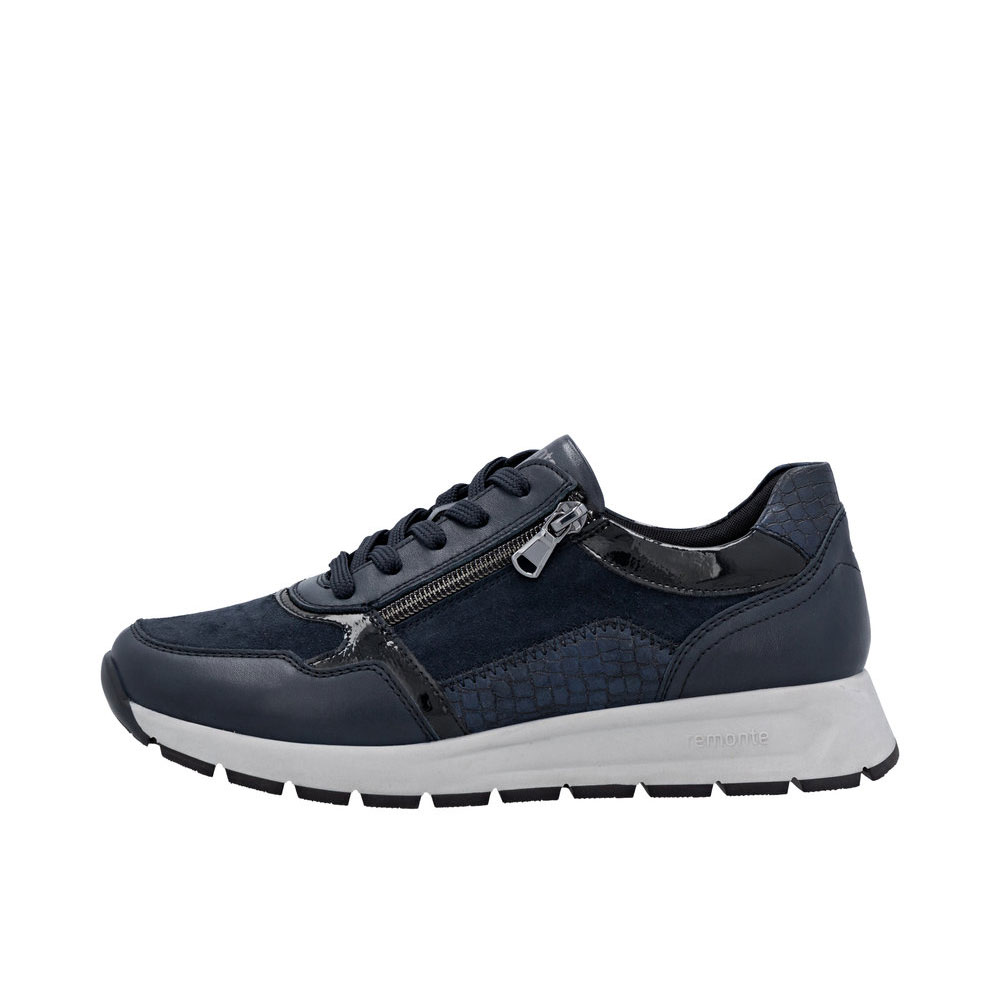 Remonte Sneaker Dunkelblau mit hellgrauer Sohle