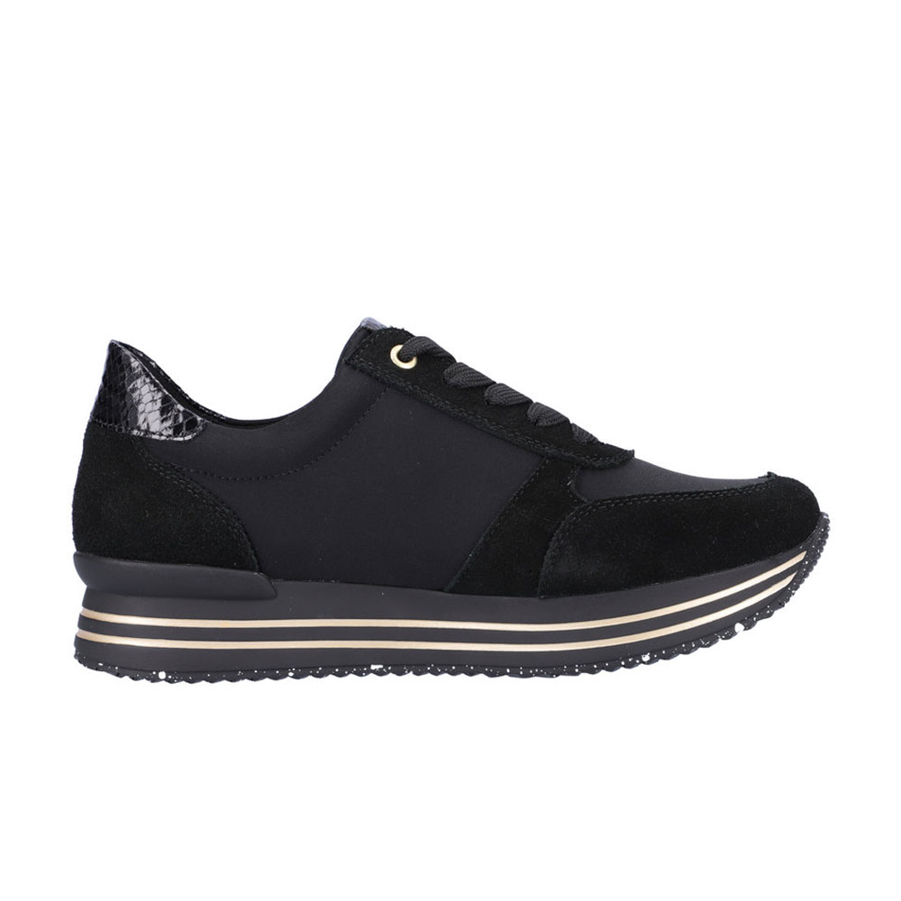 Remonte Sneaker Samira in Schwarz /Gold - Innenseite