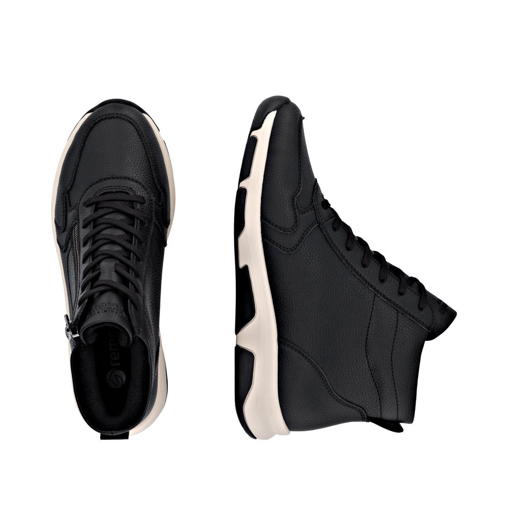 Remonte Schnürstiefel in Schwarz - Paar