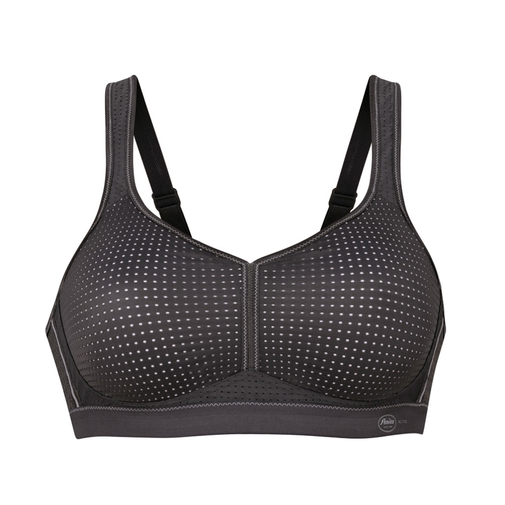 Anita active Sport-BH performance in Anthrazit von vorne