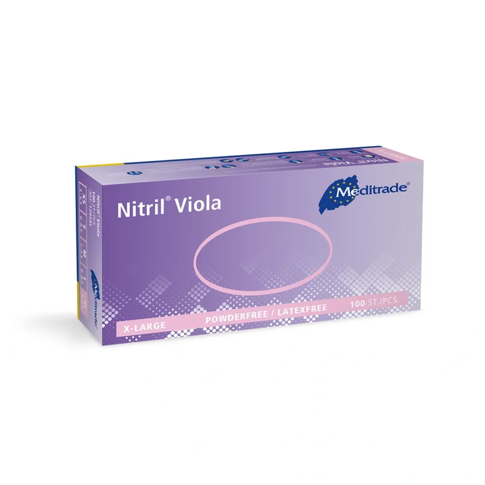 Meditrade Handschuhe Viola Nitril - Verpackung