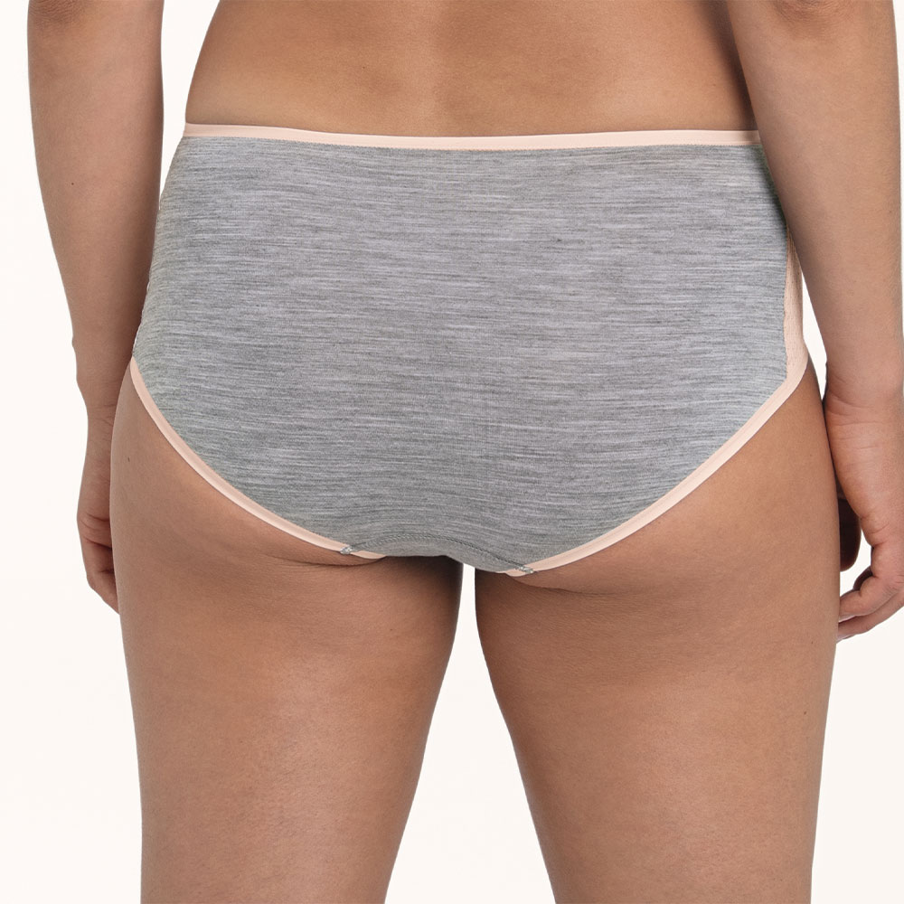 Anita active Sport-Panty HighWaist+ PanAlp Wool in Smart Rose/Grau - Model Rückseite