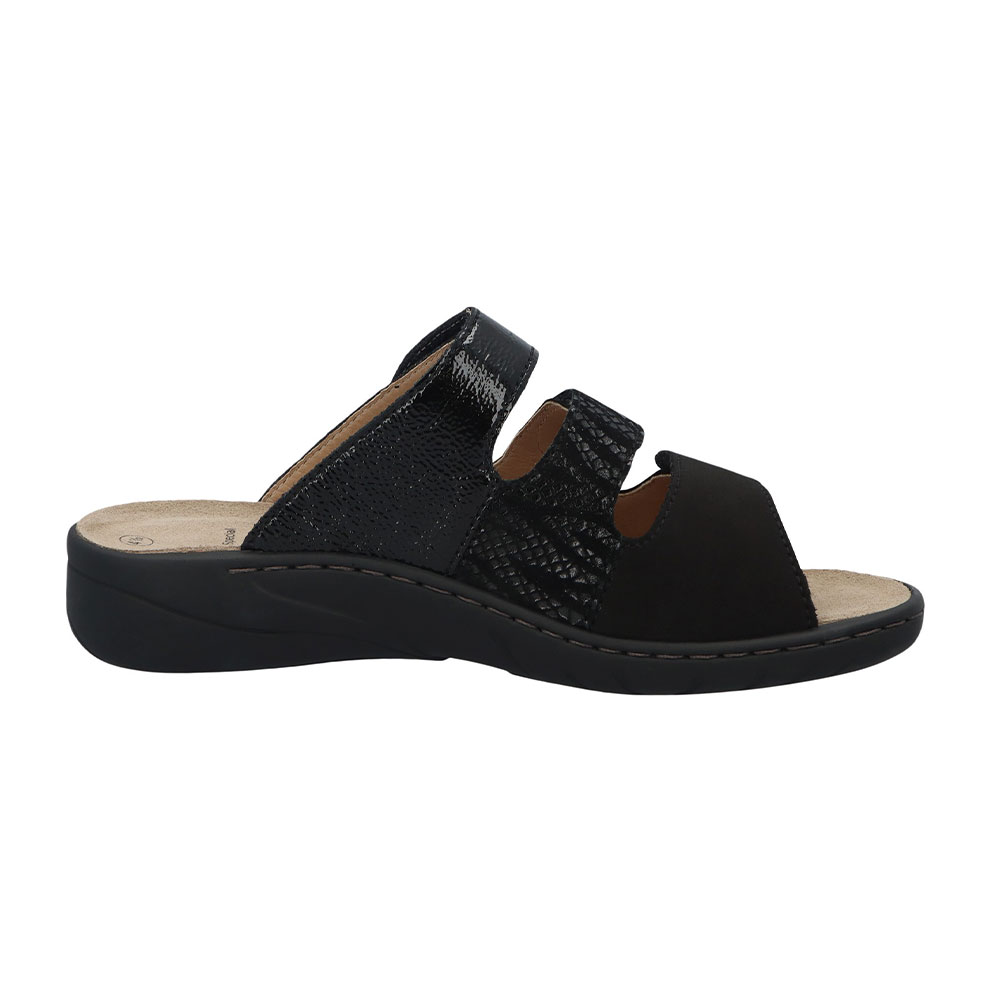 Solidus Pantolette Wellness Spezial Schwarz