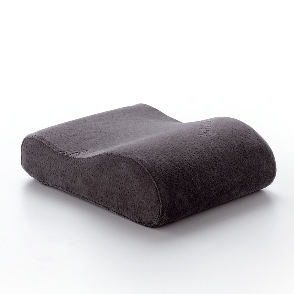 TEMPUR Reisekissen, Farbe: Anthrazit, ergonomische Form, für Seiten- und Rückenschläfer