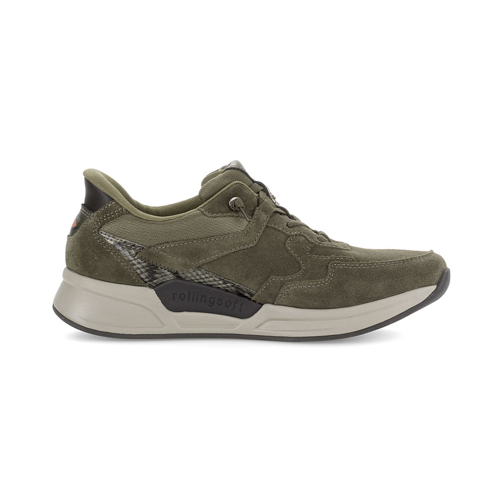 Gabor rollingsoft Sneaker in Dunkelgrün - Innenseite